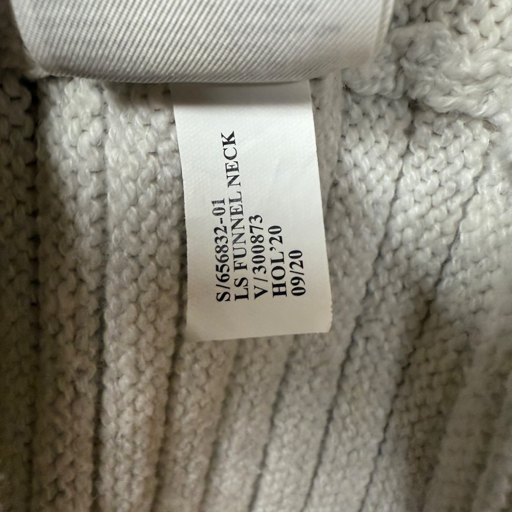 Banana Republic Ribbed Cable Knit Funnel Neck Sweater Mini Dress - Picture 6 of 7